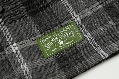 EM Sneakers Denim Tears × Hardies NYC Cotton Wreath Flannel Long Sleeve Gary Plaid Shirt