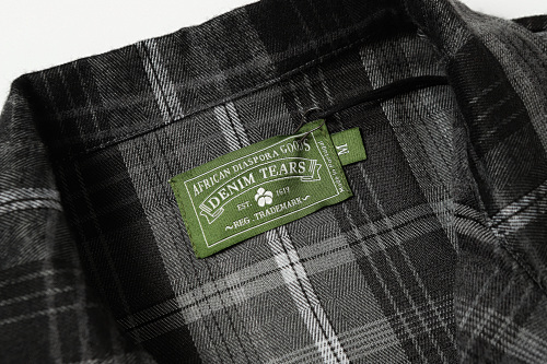 EM Sneakers Denim Tears × Hardies NYC Cotton Wreath Flannel Long Sleeve Gary Plaid Shirt