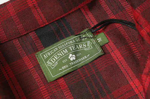 EM Sneakers Denim Tears × Hardies NYC Cotton Wreath Flannel Long Sleeve Red Plaid Shirt