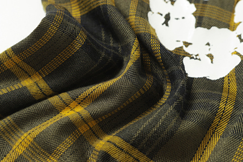 EM Sneakers Denim Tears × Hardies NYC Cotton Wreath Flannel Long-Sleeve Shirt & Pant Sets Yellow Plaid