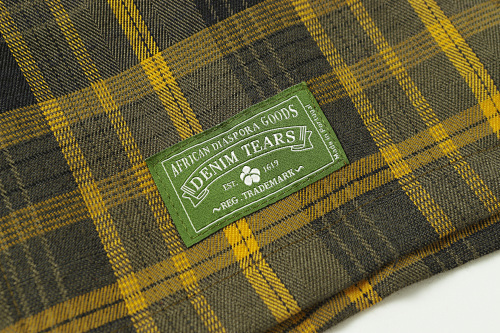 EM Sneakers Denim Tears × Hardies NYC Cotton Wreath Flannel Long Sleeve Yellow Plaid Shirt