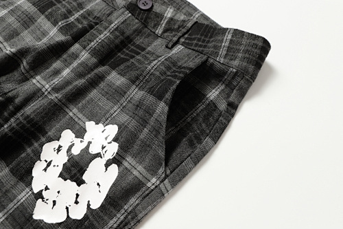 EM Sneakers Denim Tears × Hardies NYC Cotton Wreath Flannel Pant Gray Plaid