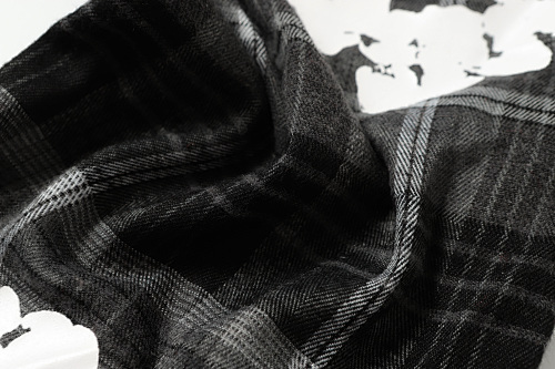 EM Sneakers Denim Tears × Hardies NYC Cotton Wreath Flannel Pant Gray Plaid