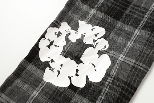 EM Sneakers Denim Tears × Hardies NYC Cotton Wreath Flannel Pant Gray Plaid