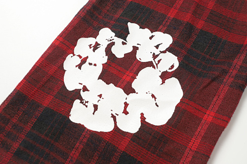 EM Sneakers Denim Tears × Hardies NYC Cotton Wreath Flannel Pant Red Plaid