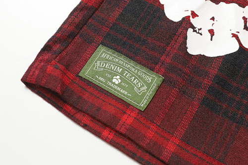 EM Sneakers Denim Tears × Hardies NYC Cotton Wreath Flannel Pant Red Plaid