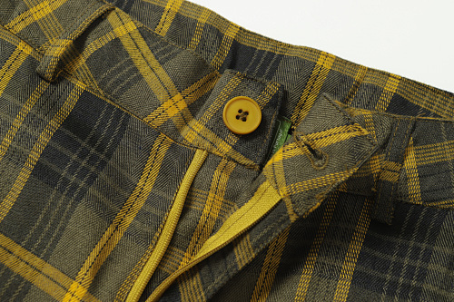 EM Sneakers Denim Tears × Hardies NYC Cotton Wreath Flannel Pant Yellow Plaid