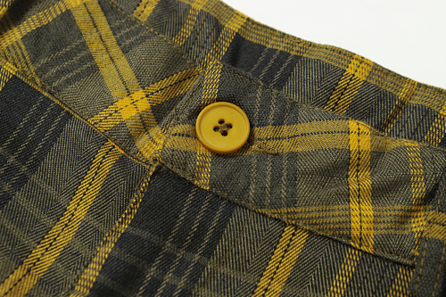 EM Sneakers Denim Tears × Hardies NYC Cotton Wreath Flannel Pant Yellow Plaid