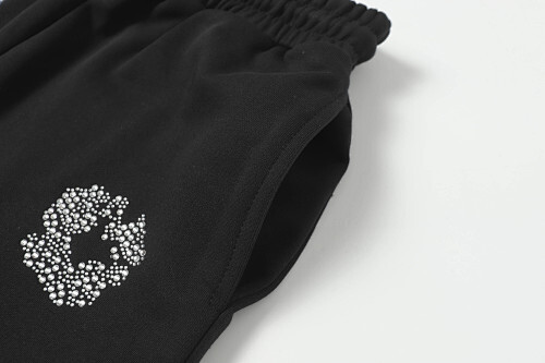 EM Sneakers Denim Tears Cotton Wreath Shorts Black and Diamond