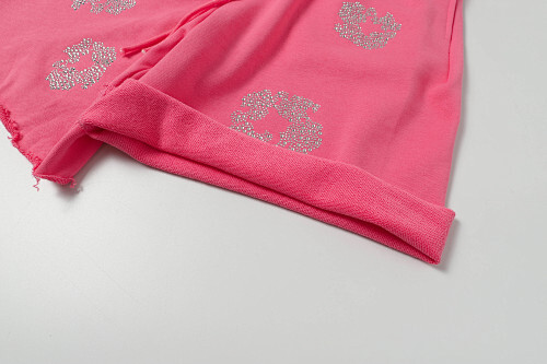 EM Sneakers Denim Tears Cotton Wreath Shorts Pink and Diamond