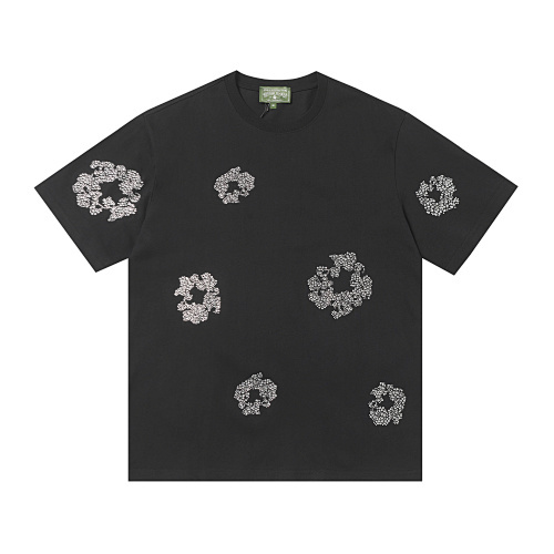 EM Sneakers Denim Tears The Cotton Wreath T-Shirt Royal Black and Diamond