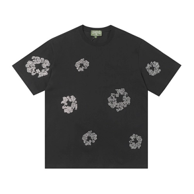 EM Sneakers Denim Tears The Cotton Wreath T-Shirt Royal Black and Diamond 01