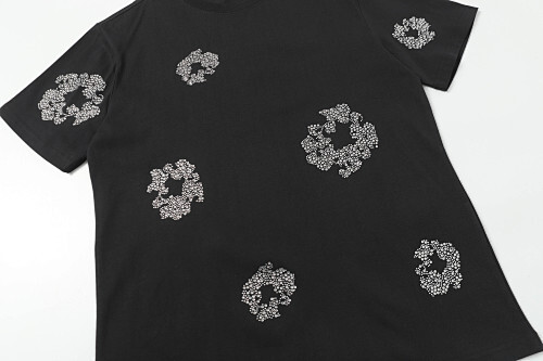EM Sneakers Denim Tears The Cotton Wreath T-Shirt Royal Black and Diamond