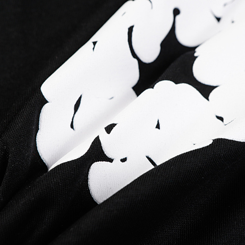 EM Sneakers Denim Tears The White Cotton Wreath T-Shirt & Short Pants Sets Black