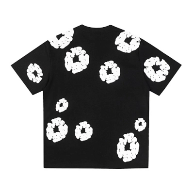 EM Sneakers Denim Tears The Cotton Wreath T-Shirt Royal Black White 02