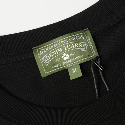 EM Sneakers Denim Tears The Gray Cotton Wreath T-Shirt Black