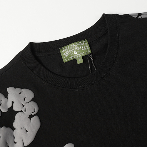 EM Sneakers Denim Tears The Gray Cotton Wreath T-Shirt Black