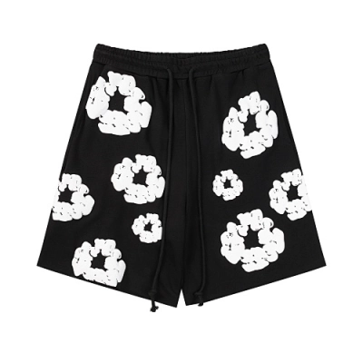 EM Sneakers Denim Tears The White Cotton Wreath Short Pant Black 01