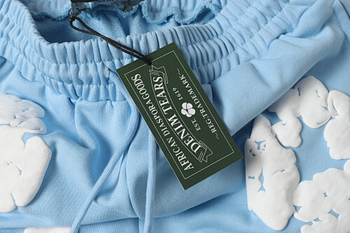 EM Sneakers Denim Tears The White Cotton Wreath Short Pant Sky Blue