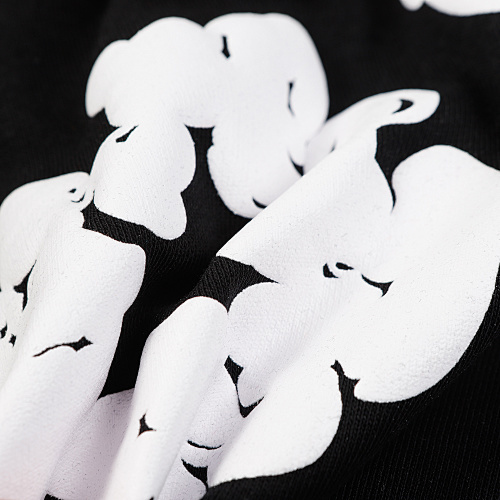 EM Sneakers Denim Tears The White Cotton Wreath T-Shirt & Short Pants Sets Black