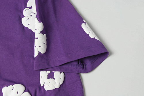 EM Sneakers Denim Tears The White Cotton Wreath T-Shirt & Short Pants Sets Purple