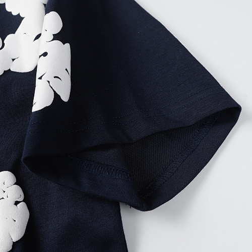 EM Sneakers Denim Tears The White Cotton Wreath T-Shirt Navy Blue