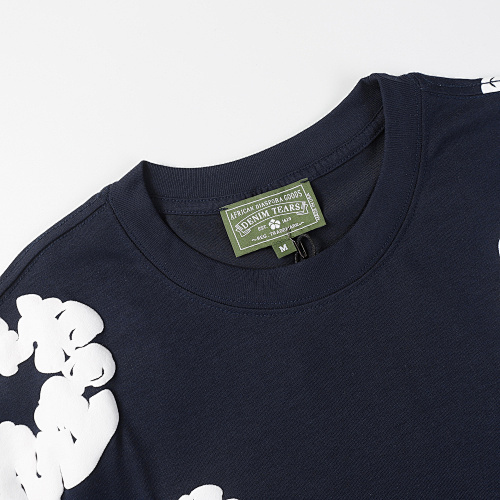 EM Sneakers Denim Tears The White Cotton Wreath T-Shirt Navy Blue