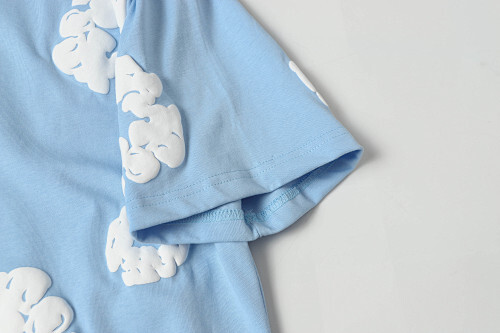 EM Sneakers Denim Tears The White Cotton Wreath T-Shirt Sky Blue