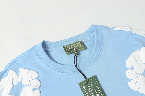 EM Sneakers Denim Tears The White Cotton Wreath T-Shirt Sky Blue