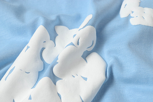 EM Sneakers Denim Tears The White Cotton Wreath T-Shirt Sky Blue