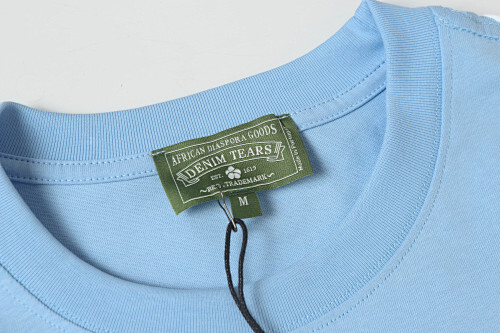 EM Sneakers Denim Tears The White Cotton Wreath T-Shirt Sky Blue