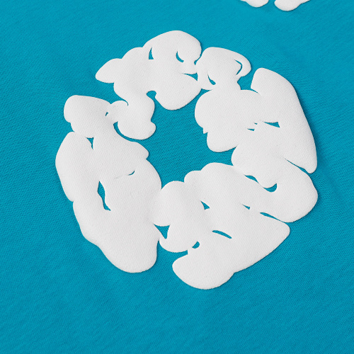 EM Sneakers Denim Tears The White Cotton Wreath T-Shirt Vivid Blue