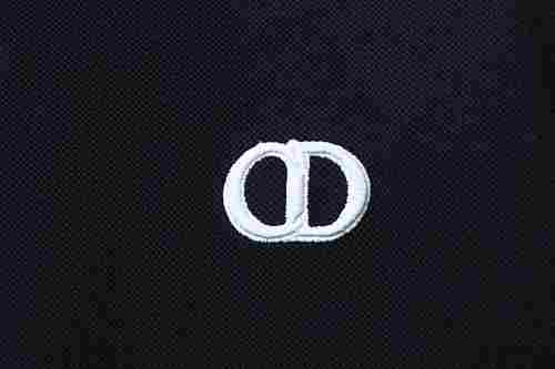 EM Sneakers Dior CD Icon Polo Shirt Black Cotton Piqué Black