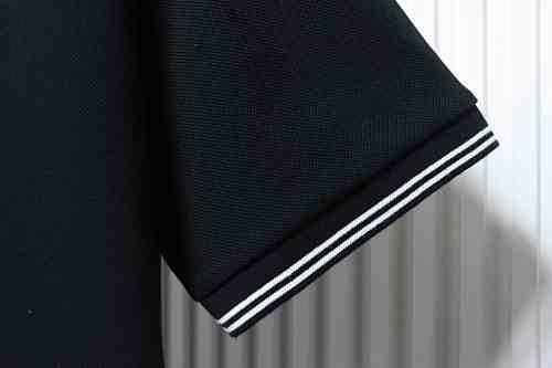 EM Sneakers Dior CD Icon Polo Shirt Black Cotton Piqué Black