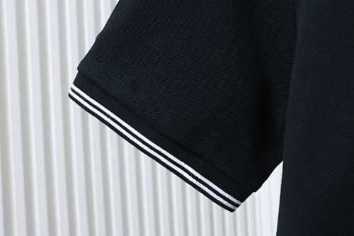 EM Sneakers Dior CD Icon Polo Shirt Black Cotton Piqué Black