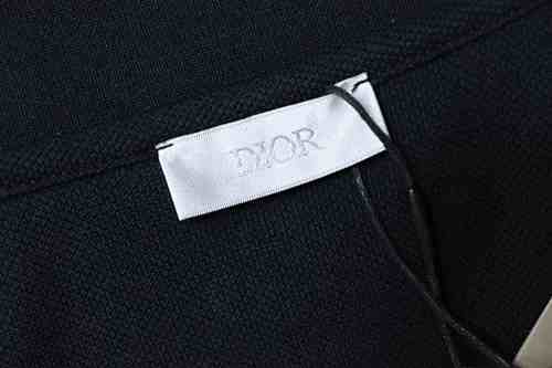 EM Sneakers Dior CD Icon Polo Shirt Black Cotton Piqué Black