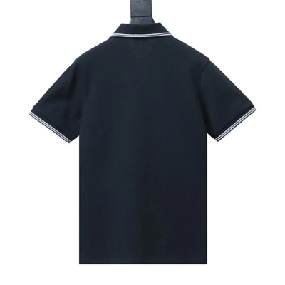 EM Sneakers Dior CD Icon Polo Shirt Black Cotton Piqué Black 02