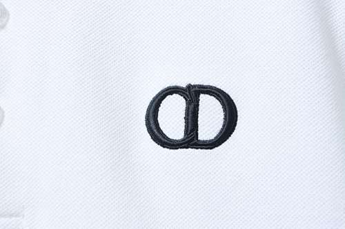 EM Sneakers Dior CD Icon Polo Shirt Black Cotton Piqué White