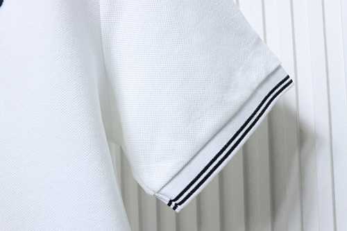 EM Sneakers Dior CD Icon Polo Shirt Black Cotton Piqué White