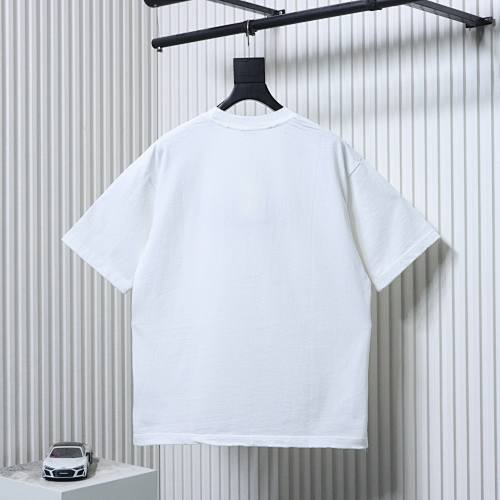 EM Sneakers Dior Distressed Appliqué Letter Embroidery T-Shirt White