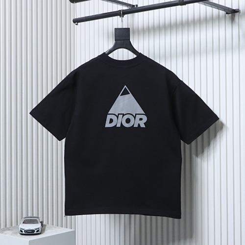 EM Sneakers Dior Reflective Print Triangle Icon T-Shirt Black