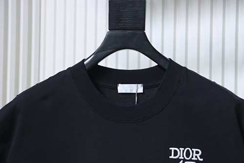 EM Sneakers Dior Striped T-Shirt with Back Lettering Black
