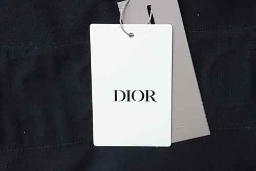 EM Sneakers Dior Striped T-Shirt with Back Lettering Black