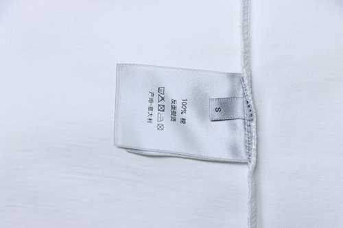 EM Sneakers Dior Striped T-Shirt with Back Lettering White