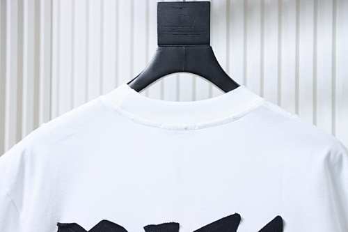 EM Sneakers DiorT-Shirt Large Back Logo Appliqué & Letter Embroidery White