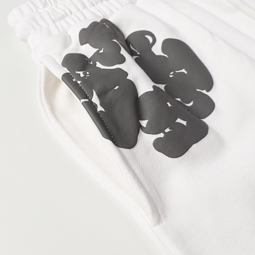 EM Sneakers Denim Tears The Gray Cotton Wreath T-Shirt & Short Pants Sets White