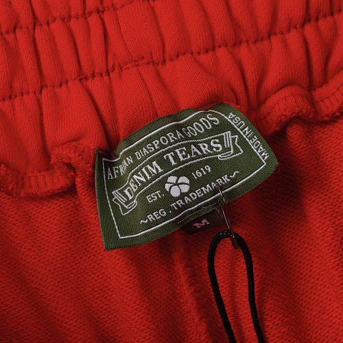 EM Sneakers Denim Tears The White Cotton Wreath T-Shirt & Short Pants Sets Red