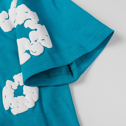 EM Sneakers Denim Tears The White Cotton Wreath T-Shirt & Short Pants Sets Vivid Blue