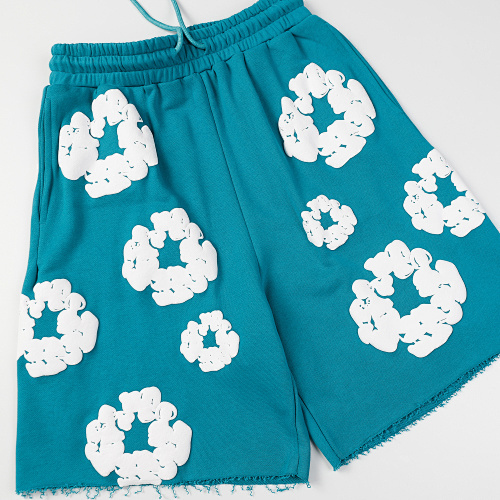 EM Sneakers Denim Tears The White Cotton Wreath T-Shirt & Short Pants Sets Vivid Blue