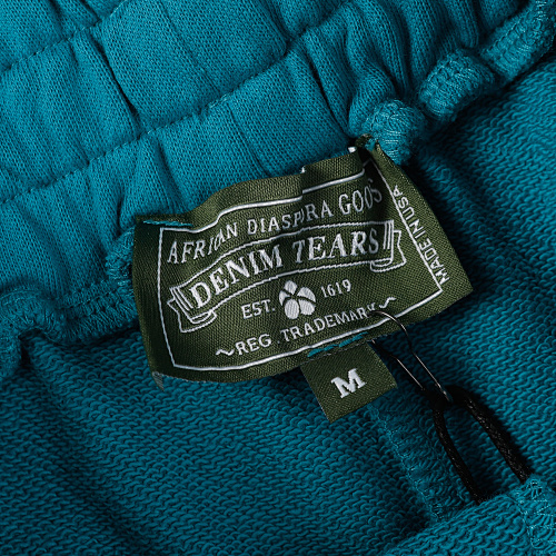 EM Sneakers Denim Tears The White Cotton Wreath T-Shirt & Short Pants Sets Vivid Blue